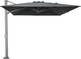 Garden Impressions Hawaii Emperor zweefparasol 300x400 cm – antraciet met taupe frame