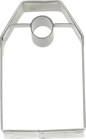 Uitsteekvorm hangtag, recycled rvs