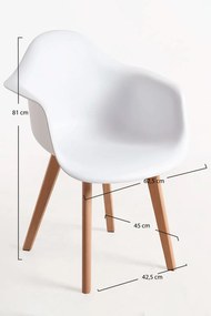 Set 4 Belu Polypropyleen Stoelen