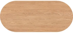 Goossens Excellent Eettafel Floyd, Semi rond 240 x 100 cm