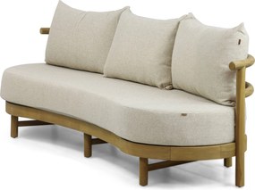 Stoel en Bank Loungeset 5 personen Teak Old teak greywash  Santika Furniture Santika