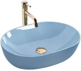Opzetwastafel Rea LISA L.BLUE SHINY