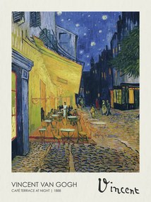 Kunstreproductie Café Terras bij Nacht, Vincent van Gogh