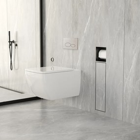 Mueller Ferro inbouw toiletrol en borstelhouder betegelbaar gunmetal