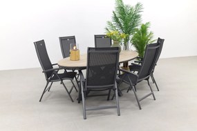 Hartman Salvatore/GI Edison 220x115 cm. tafel - ovale verstelbare tuinset