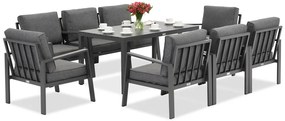 Zakintos Premium 8 antraciet Garden Point aluminium tuinmeubelen