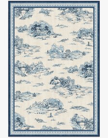 Wasbaar laagpolig vloerkleed Provence Toile