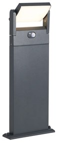 Buitenpaal donkergrijs met bewegingssensor 60cm IP54 solar - Judge