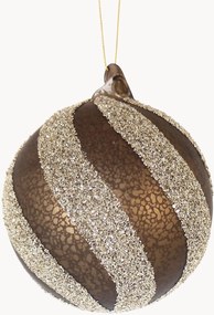 Kerstballen Spiraled van glas, 8-delig