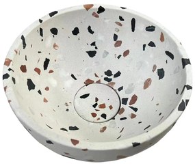 Fontana Terrazzo Micro Marble toiletmeubel 40cm kasteel bruin