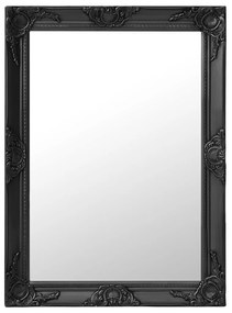 vidaXL Wandspiegel barok stijl 60x80 cm zwart