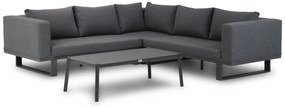 Hoek loungeset 5 personen Aluminium/Outdoor textiel Grijs  Lifestyle Garden Furniture Club/Rimini