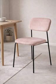 Vius stoel van zwart fluweel