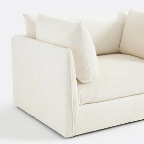 XL fauteuil Malo in getextureerd fluweel
