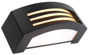 Moderne buiten wandlamp zwart IP44 - Hurricane 1