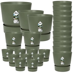 25x Pot elho Greenville groen (9x D14x13, 2x D24xH23, 11x D30xH28, 2x D39xH37, 1x D47xH44)