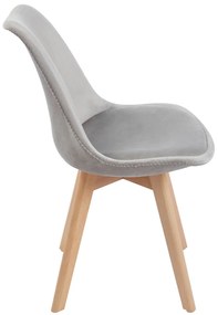 Set van 4 Synk Fluwelen Stoelen