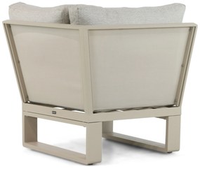 Hoek loungeset 5 personen Aluminium/Polywood (teakfinish) Taupe  Lifestyle Garden Furniture Lezo