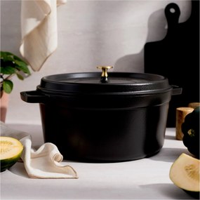 Staub La Cocotte Cocotte 30 cm / 8,4 l, Rond, Zwart - La Cocotte - Staub