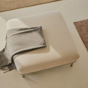Kave Home Aurum Vierkante Hocker Ecru Beige