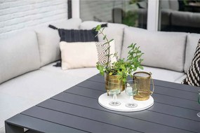 Garden Impressions Malakka lounge dining tafel 111,5x111,5 cm - donker grijs