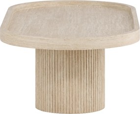 Salontafel Met Travertin-look - 60 X 120cm.