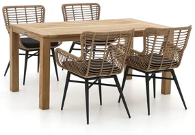 Intenso Asti/ROUGH-S 160cm dining tuinset 5-delig