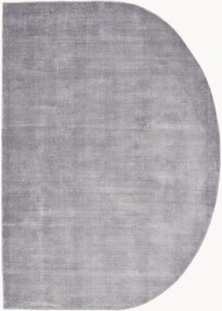 Halfrond viscose vloerkleed Duetto, handgeweven