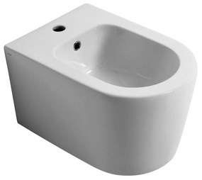 Salenzi Form Square bidet met kraangat mat wit