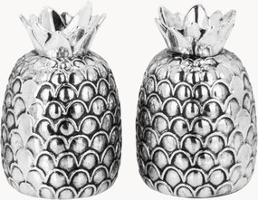 Verzilverde kruidenstrooiers Pineapple, 2-delig