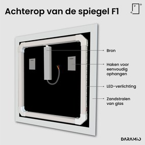 Spiegel met verlichting F1