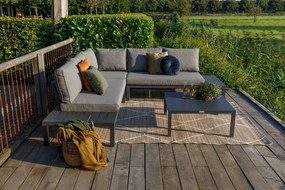 Exotan Hoek Loungeset - La Vida - Antraciet - Aluminium - Exotan