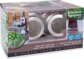 Buzzy Grow Bio Duo Spruitgroente potten met schaal