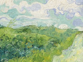 Kunstdruk Green Wheat Fields - Vincent van Gogh, (40 x 30 cm)