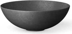 Looox Ceramic Raw Opzetkom Ø 40x15 cm Raw Black