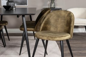 Jörn Eetkamerstoel - Meike - Bruin - Fluweel - Jörn