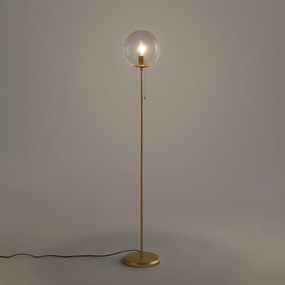 Staande lamp in messing en glas, Moricio