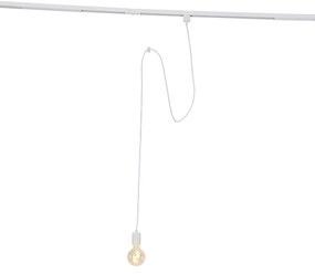 Hanglamp wit voor railsysteem 1-fase - Iconic Cavalux