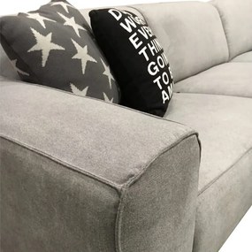 Hoekbank - Lambada - rechts - stof Mine grijs 180