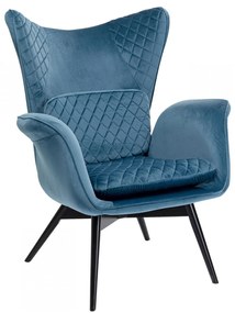 Kare Design Tudor Fluwelen Oor-fauteuil Blauwgroen