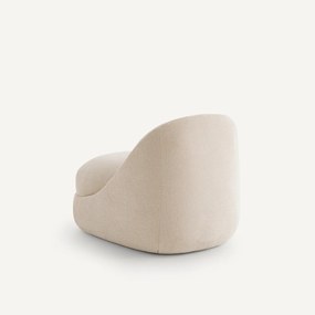 Compacte fauteuil in crêpe stof, Akena
