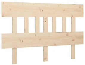 vidaXL Hoofdbord 138,5x3x81 cm massief grenenhout