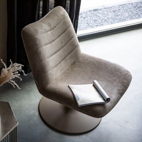 Zuiver Bubba Beige Draaifauteuil Retro Design