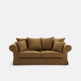 2-, 3- of 4-zitsbank met afneembare hoezen, in gemêleerd polyester, ADELIA