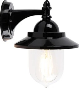 Klassieke buiten wandlamp zwart IP44 - Oxford