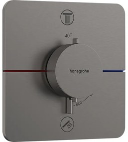 Hansgrohe Showerselect thermostaat inbouw voor 2 functies black chrome 15583340