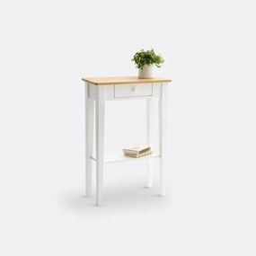 Wandtafel 1 lade in massief dennenhout, Alvina