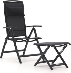 Verstelbare tuinstoel | Forza  Capri | Aluminium | Grijs | Kees Smit Tuinmeubelen