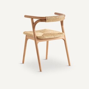 Tafel fauteuil eik/riet, Fermyo
