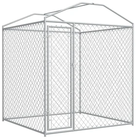 vidaXL Hondenkennel voor buiten met dak 193x193x225 cm